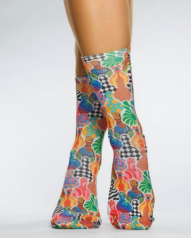 TROPICAL BLOOM Lady Socks
