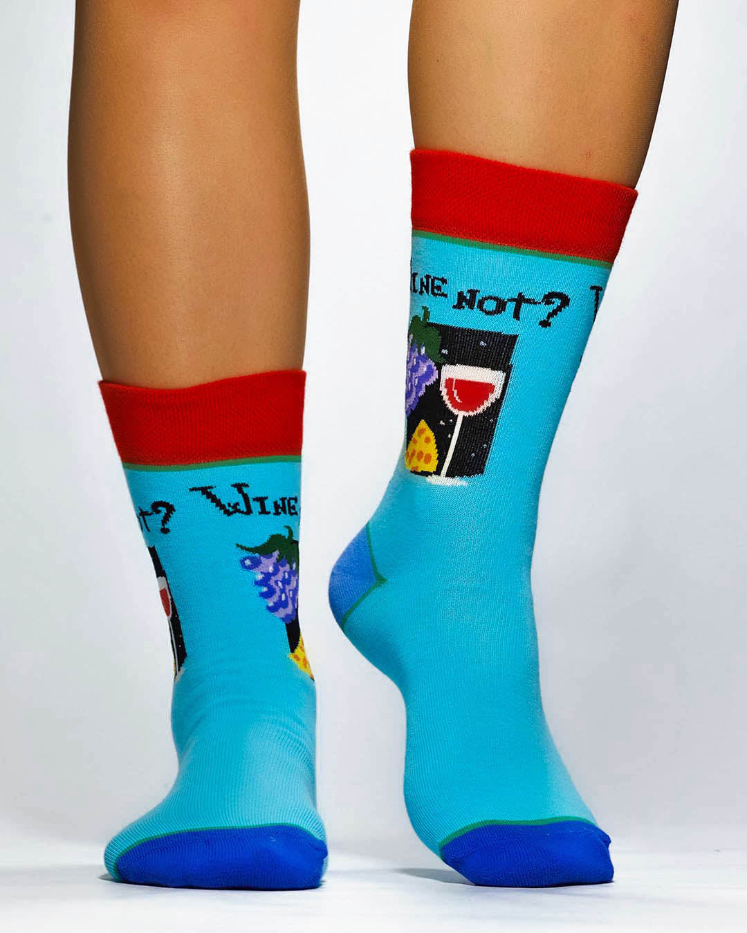 WINE NOT Knitted Socks
