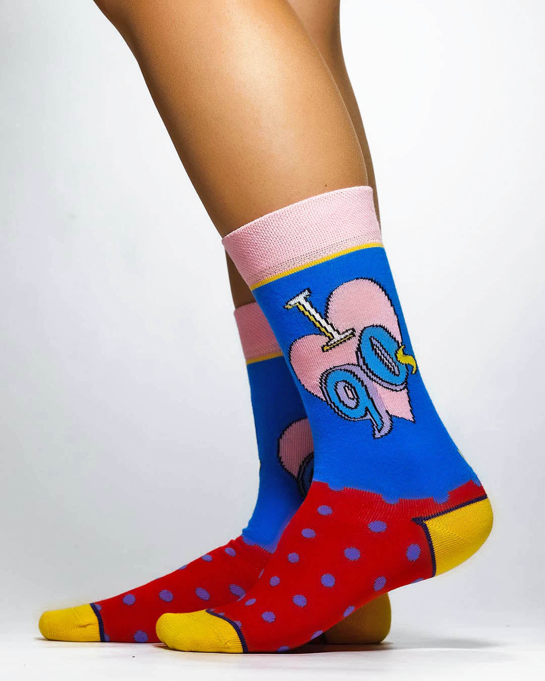 I LOVE 90'S Knitted Socks