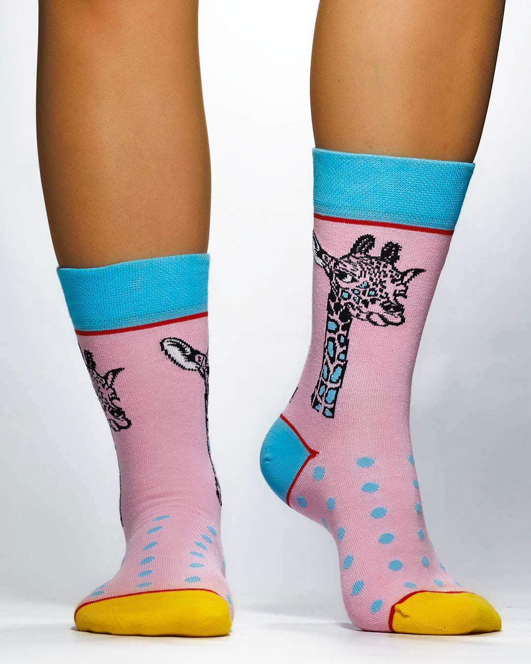 GIRAFFE PORTRAIT Knitted Socks