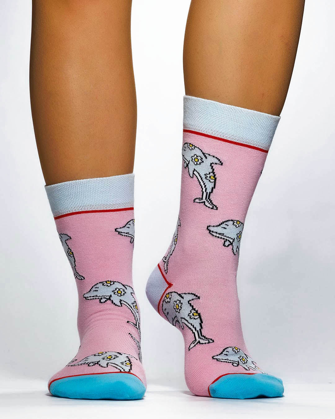 FANCY DOLPHIN Knitted Socks