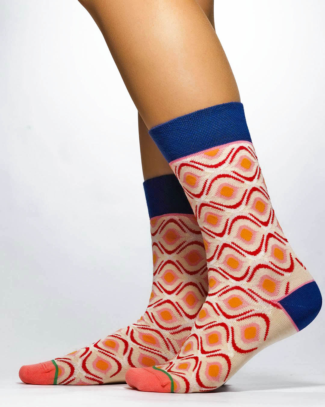 RETRO PATTERN Knitted Socks