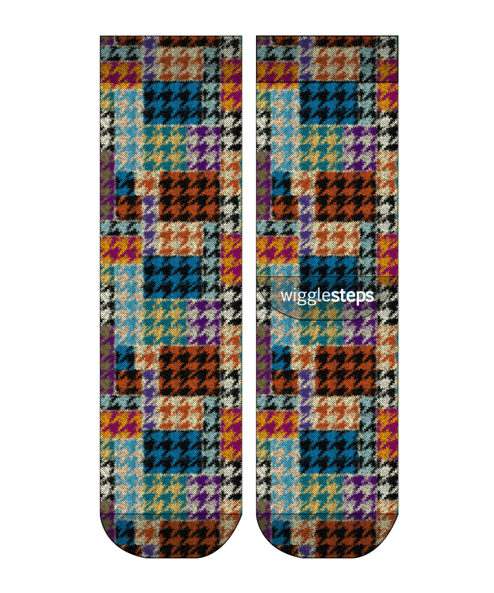 Knitted Check Kadın Çorap