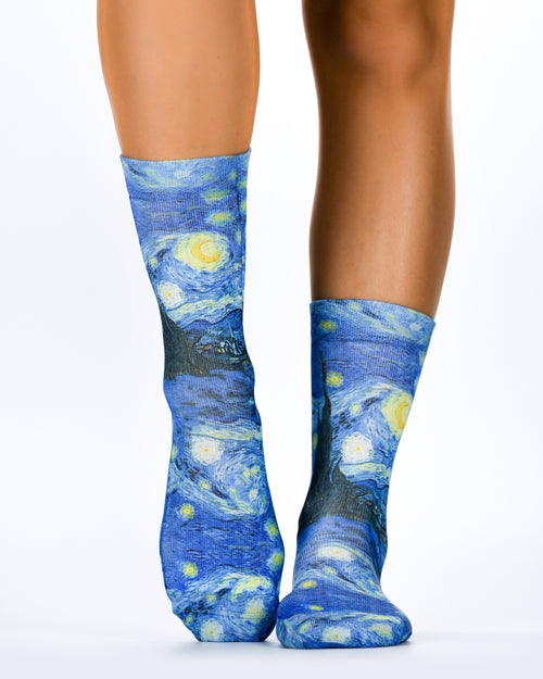 Van Gogh Starry Night Kadın Çorap