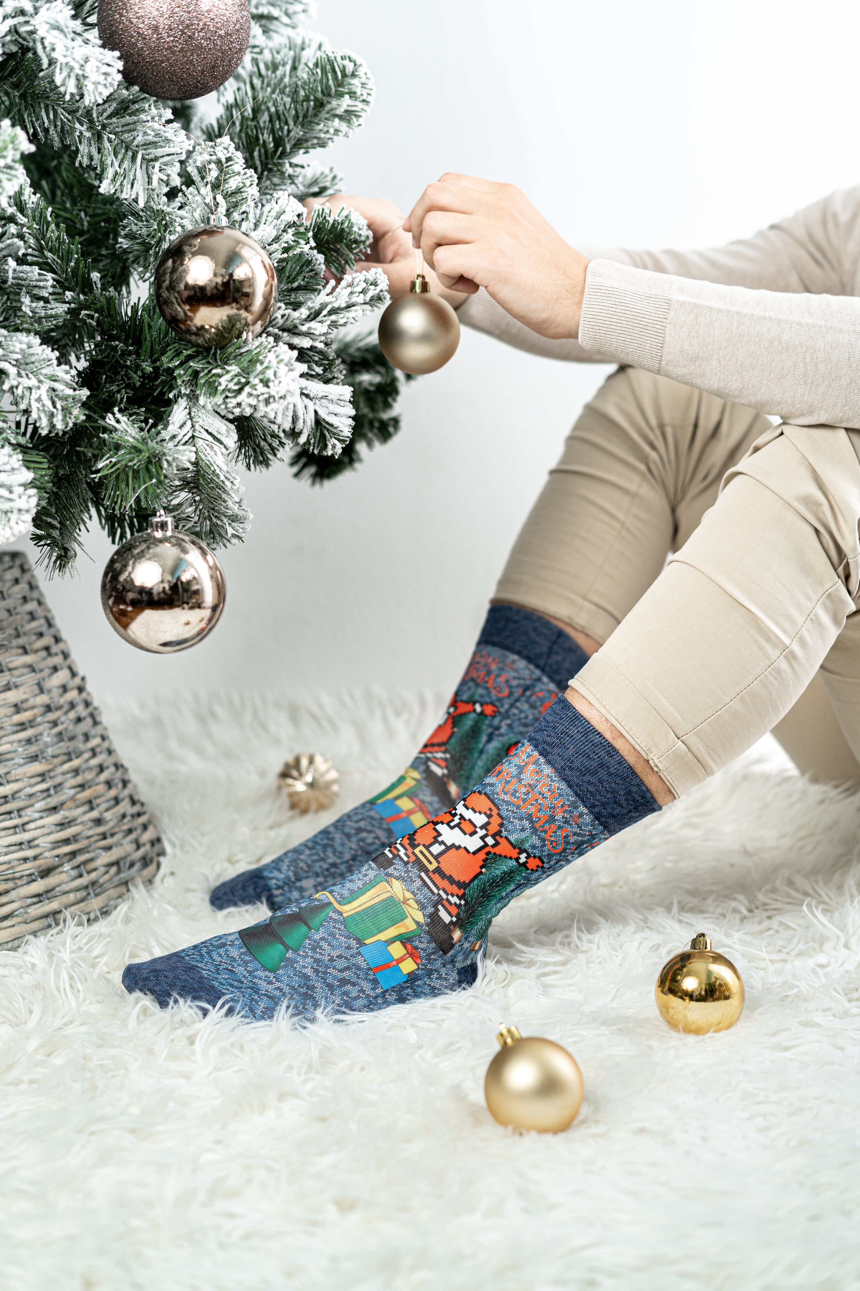 Dancer Santa Erkek Çorap
