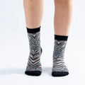 Black Zebra High Çorap