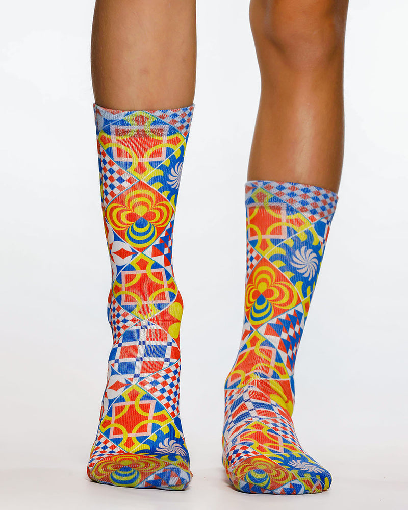 Retro Ceramic Kids Socks
