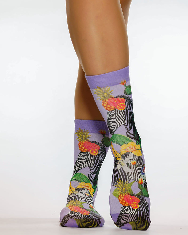 Tropical Zebra Kadın Çorap