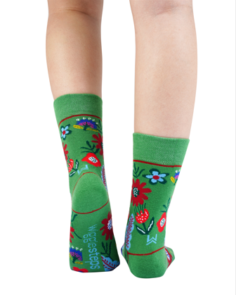 MEADOW GREEN Knitted Sock