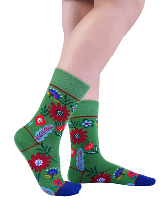 MEADOW GREEN Knitted Sock