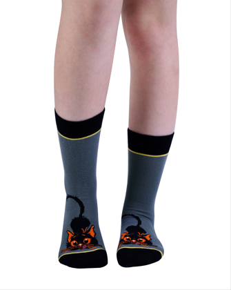 SHADOW CAT Örgü Çorap