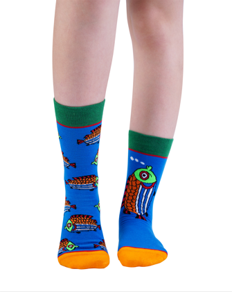 LONELY FISH Örgü Çorap