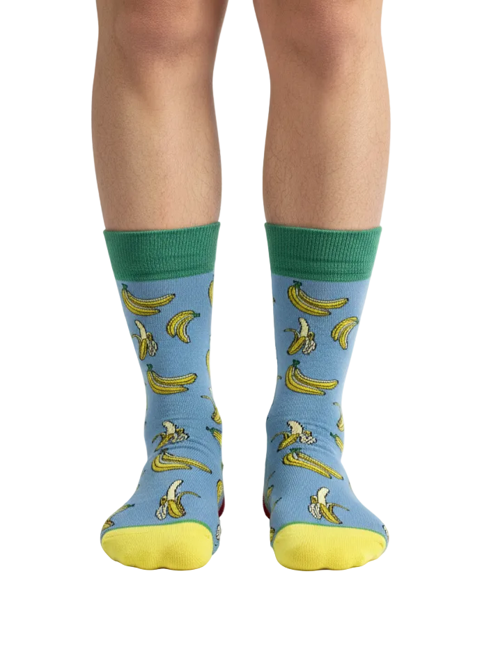 BANANA RUSH BLUE Örgü Çorap