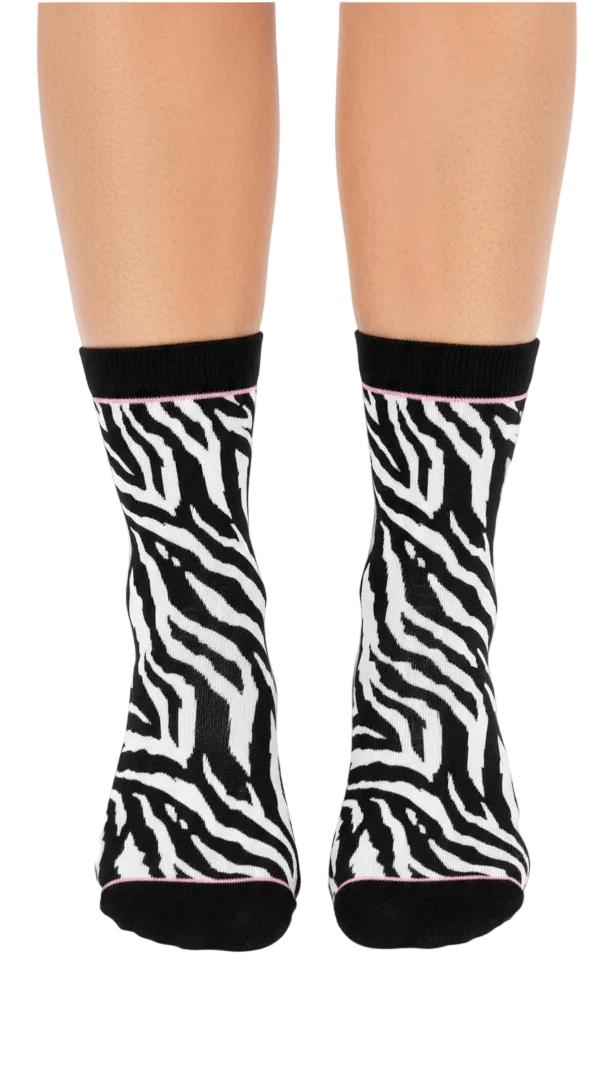 CLASSIC ZEBRA Örgü Çorap