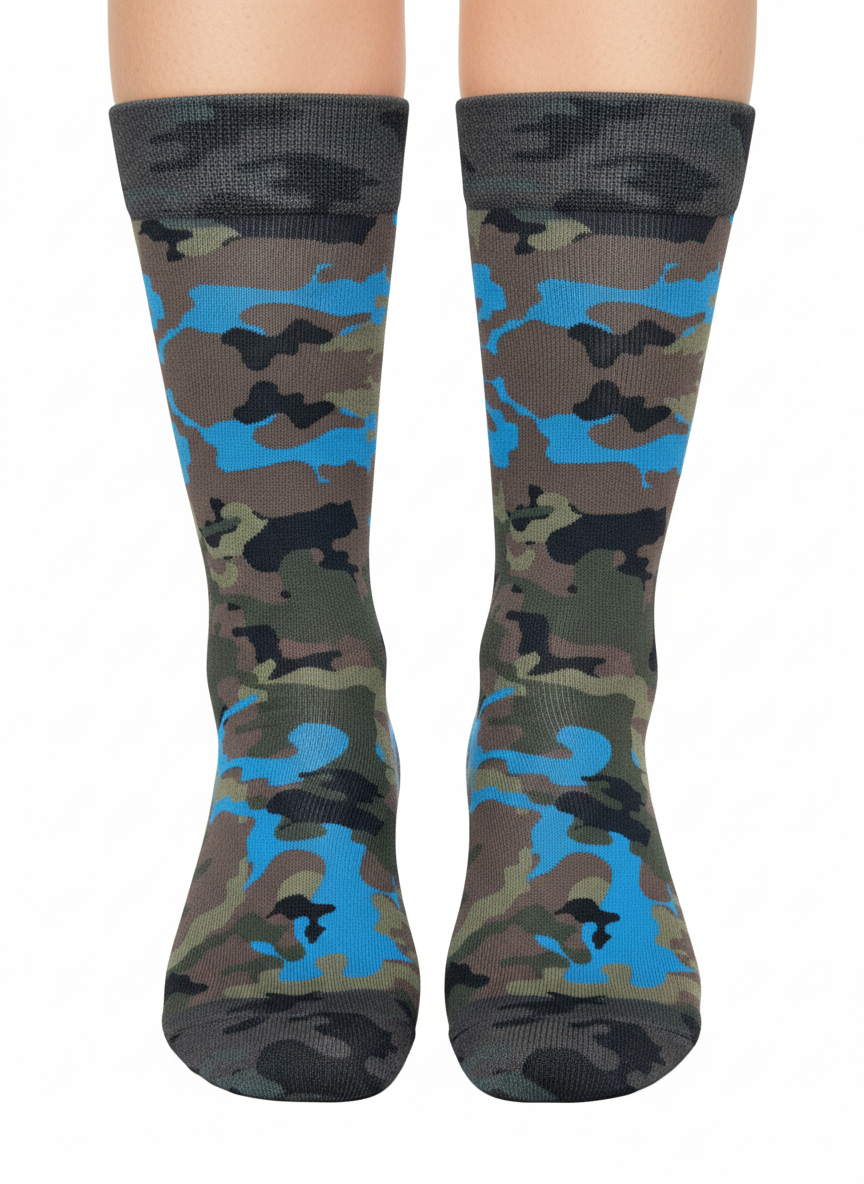 BLUE CAMO Lady Socks