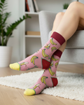 BANANA RUSH PINK Örgü Çorap