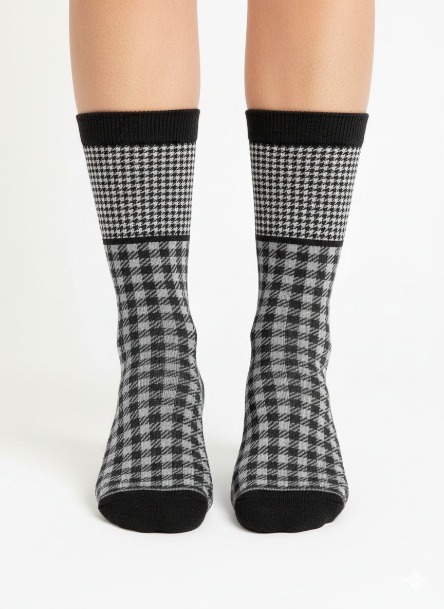 GREY SPLIT Lady Socks