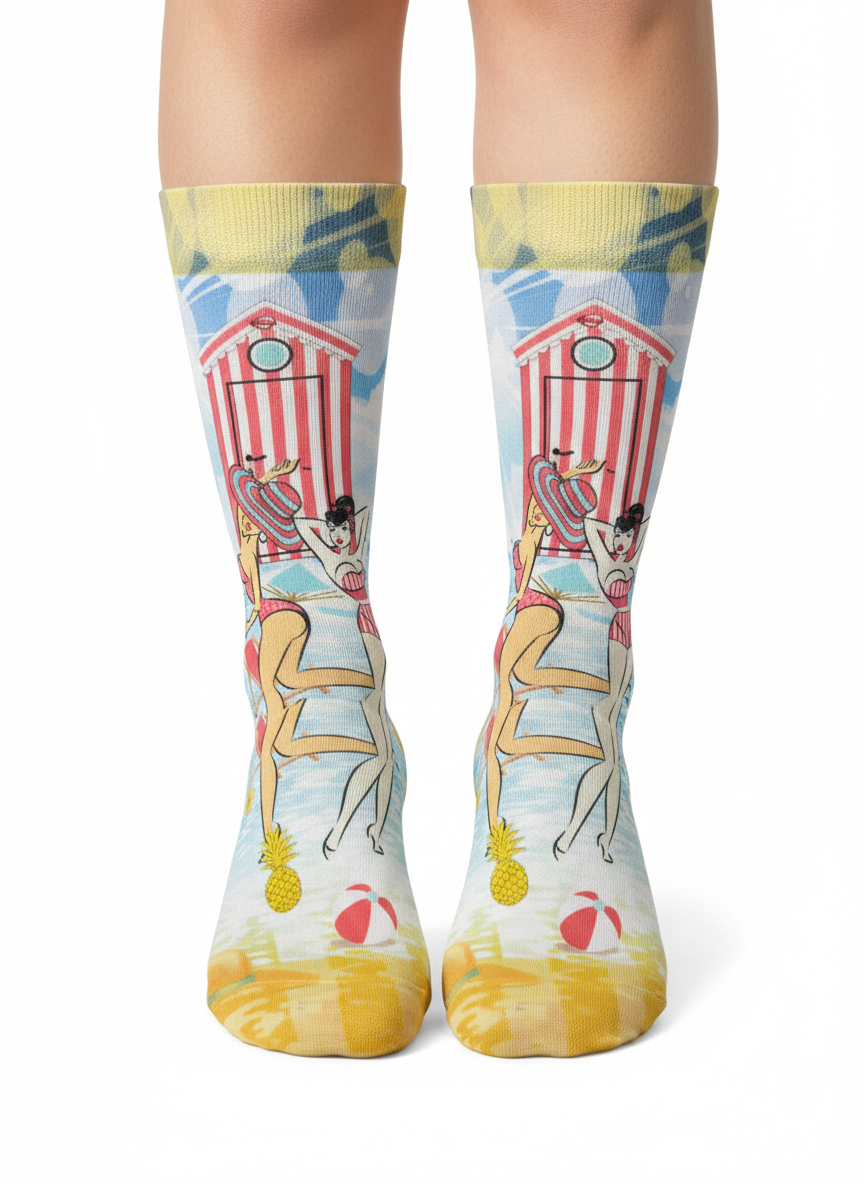 Retro Beach Kadın Çorap