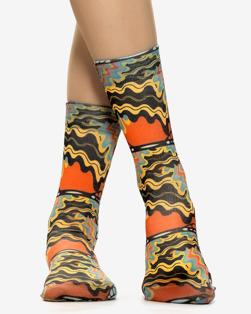 AUTUMN WAVE Lady Socks
