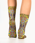 Ceramic Tile Yellow Kadın Çorap