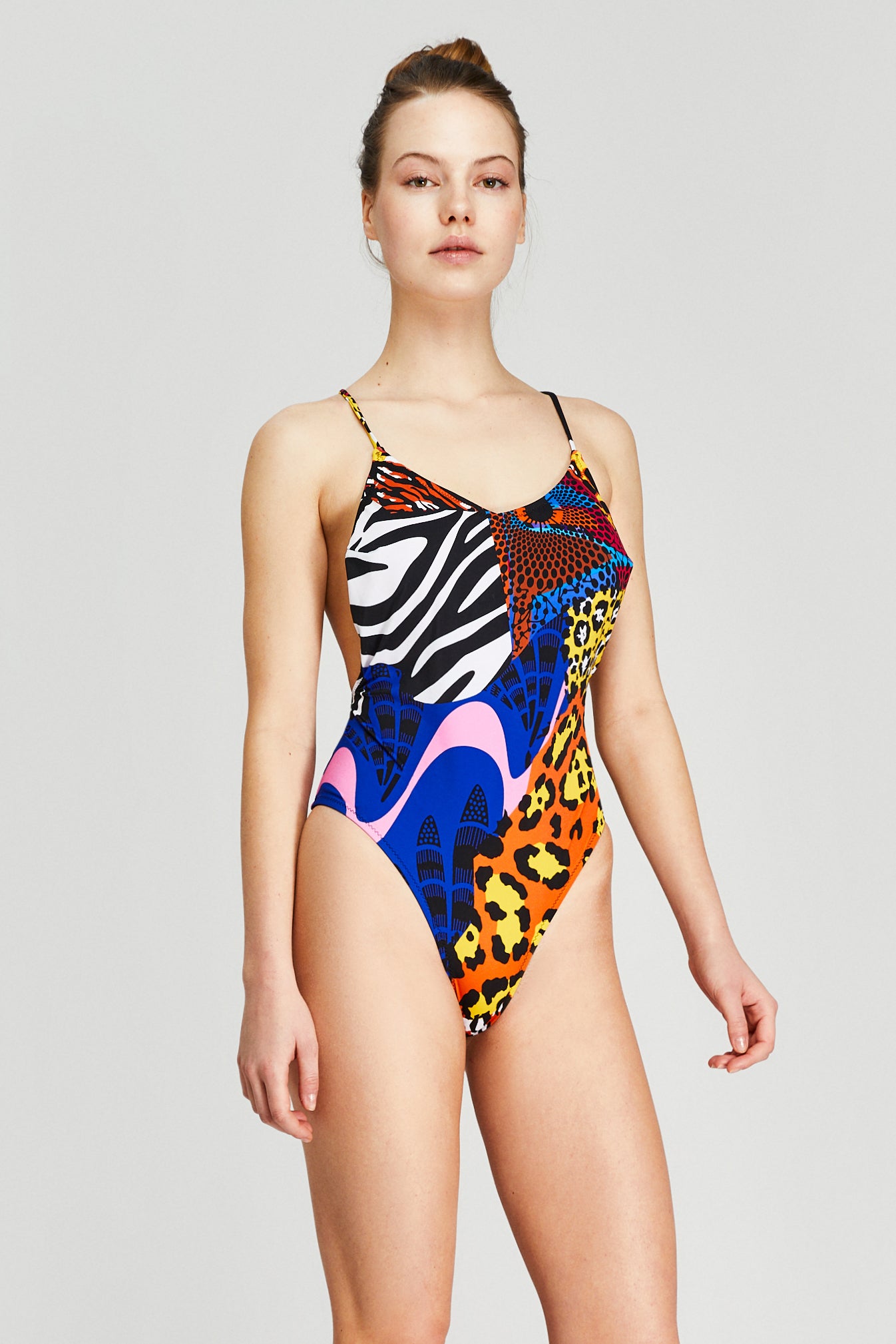 Leo Zebra Mix Kadın Mayo