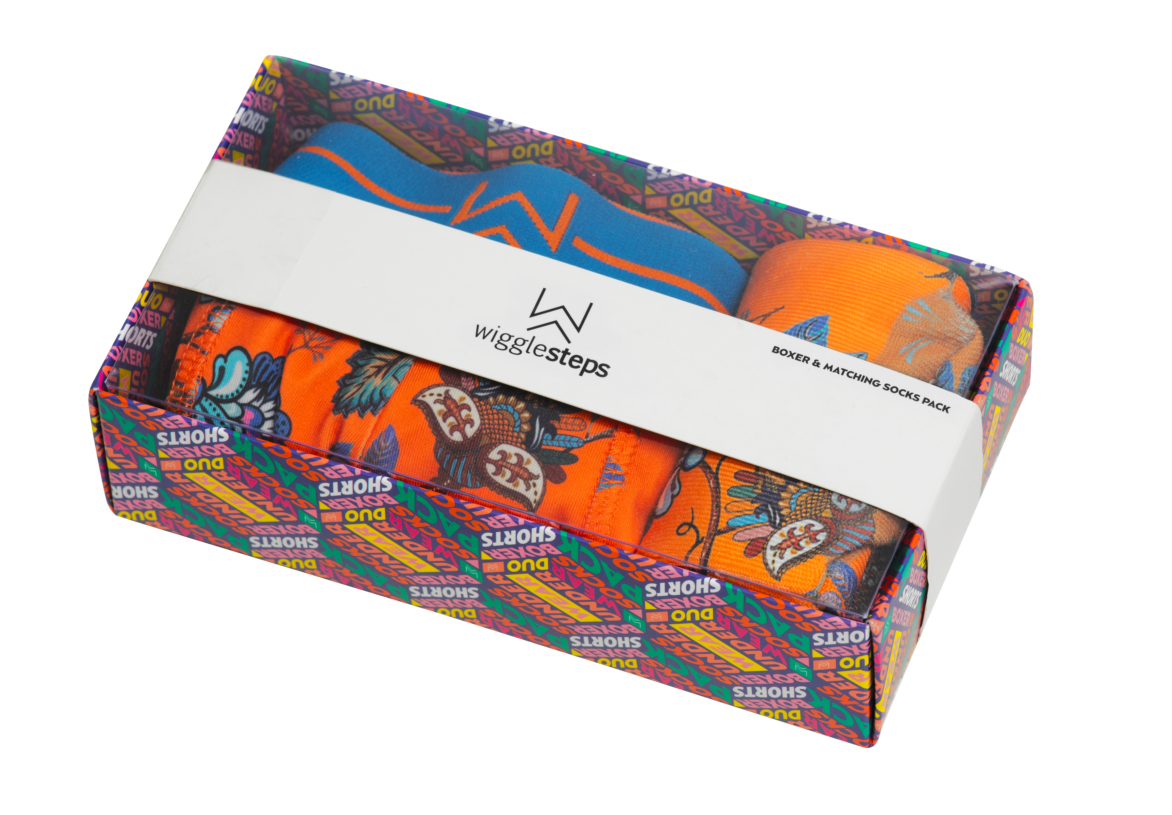 Orange Paisley Boxer