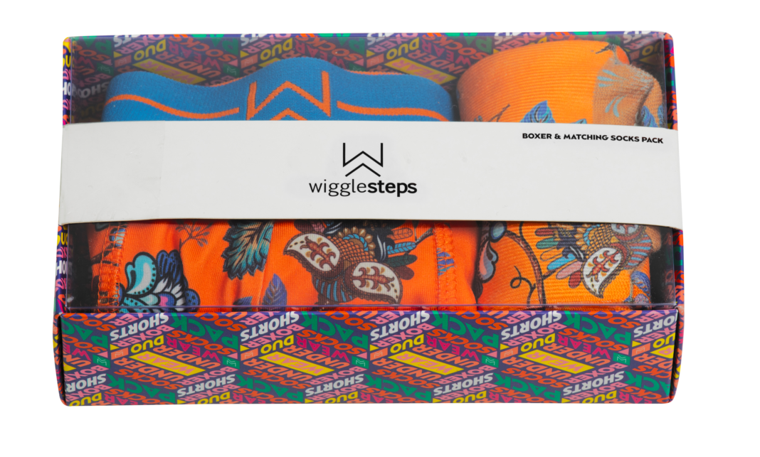 Orange Paisley Boxer