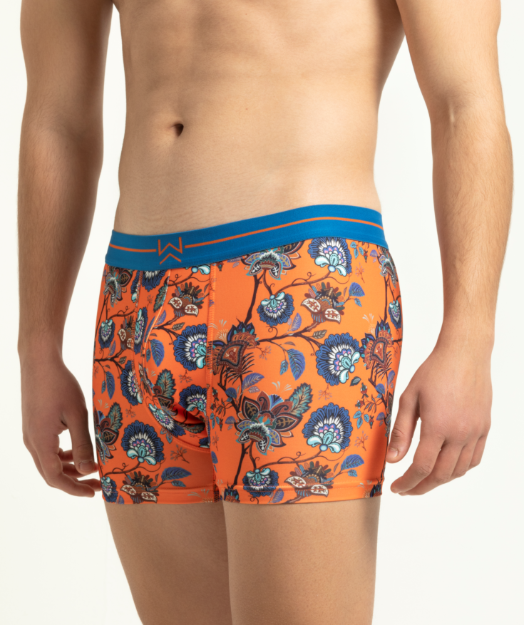 Orange Paisley Boxer