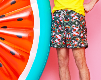 Watermelon Men's Swim Trunks